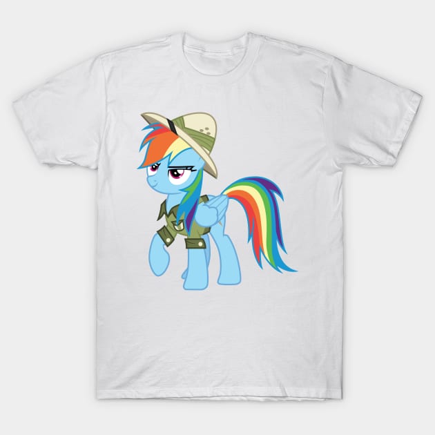 Adventurer Rainbow Dash T-Shirt by CloudyGlow